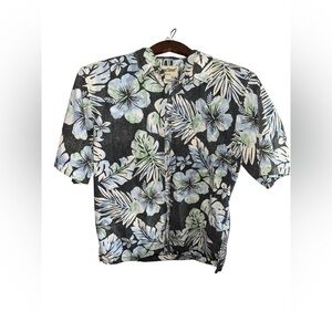 Cooke Street Honolulu Mens Size Small Tropical Floral Short Sleeve Button-Up Top